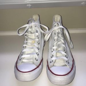 White Hightop Converse